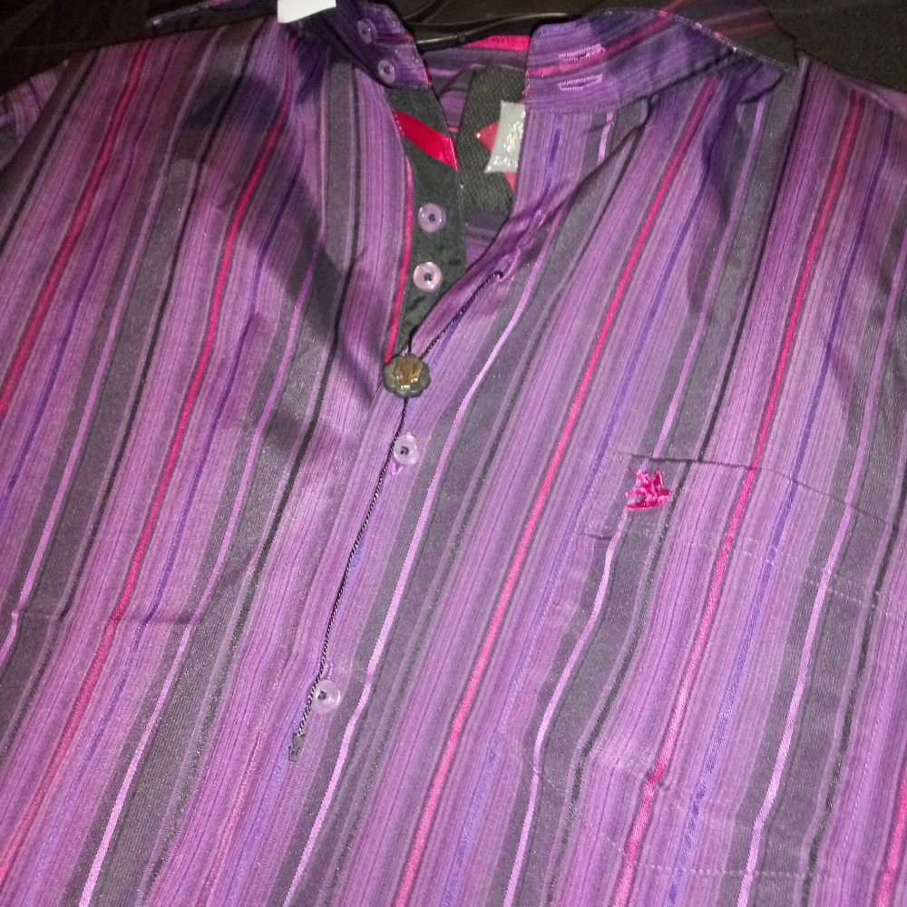 TM Exposure Men's Casual button up long sleeve